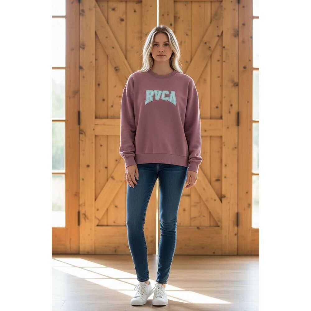RVCA Sport HustleNeck Sweatshirt - Mauve